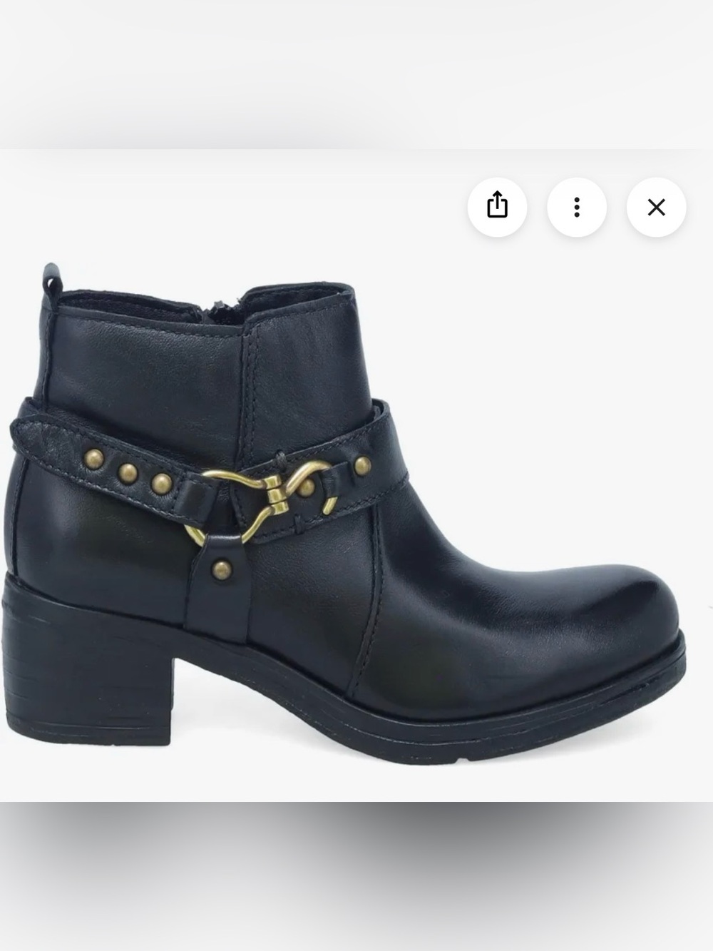 Miz Mooz Sydni Western Bootie Women's 7.5-8 Black New